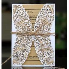 Vellum Paper Invitation Card With Envelope Wedding Card Design Laser Cut 